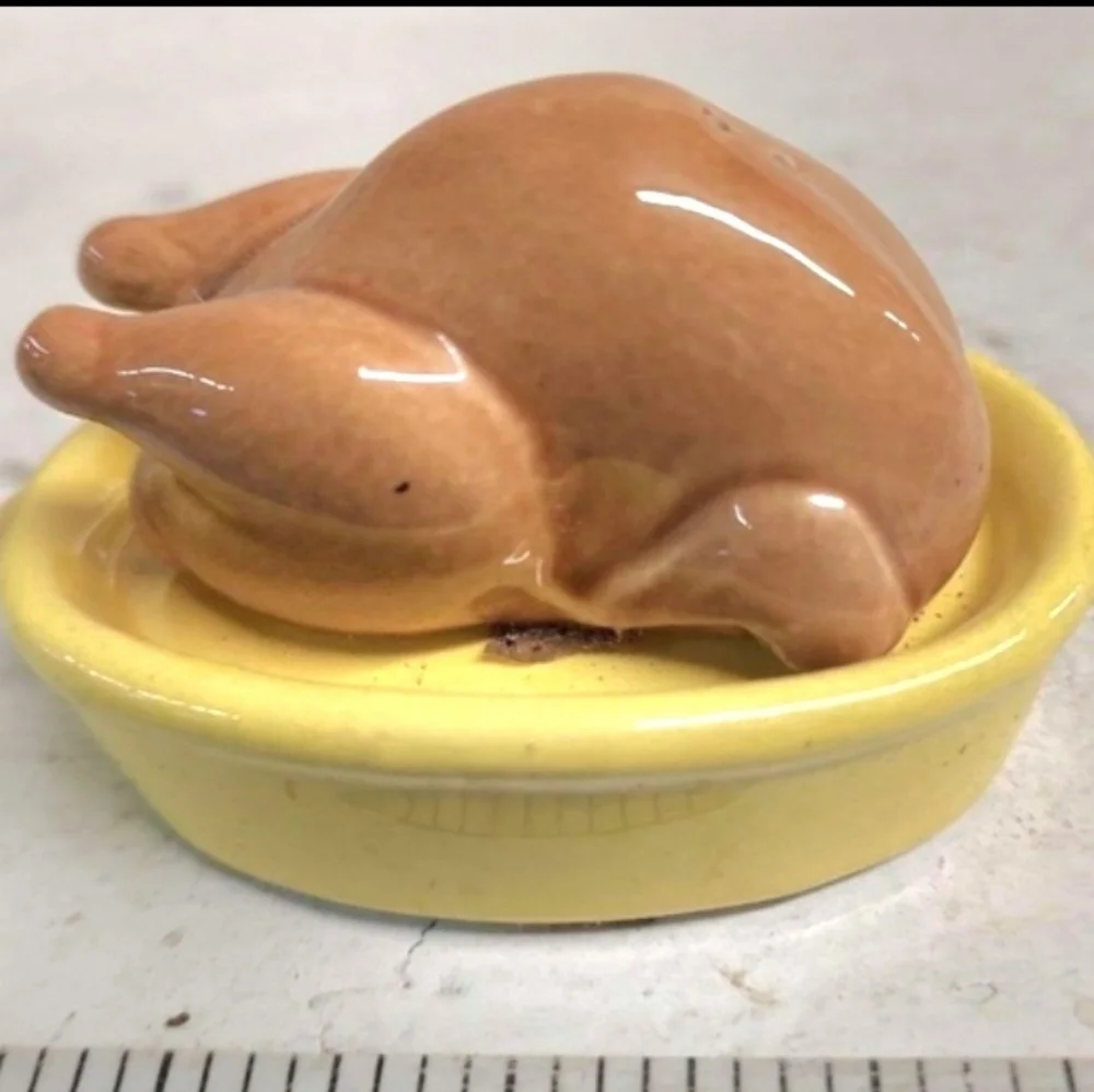 Vtg Salt & Pepper Turkey & Roasting Pan